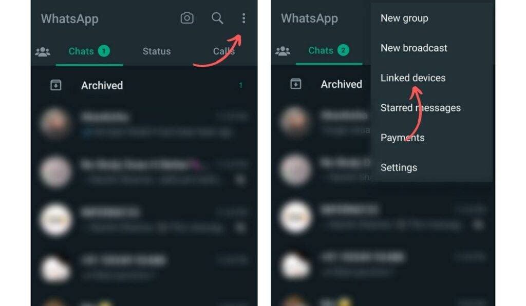 WhatsApp web on computer 01